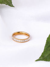 Yellow Chimes Rings for Women and Girls Crystal Ring |Rose Gold Plated Crystal Studded Finger Ring for Women|Birthday Gift For girls and women Anniversary Gift for Wife